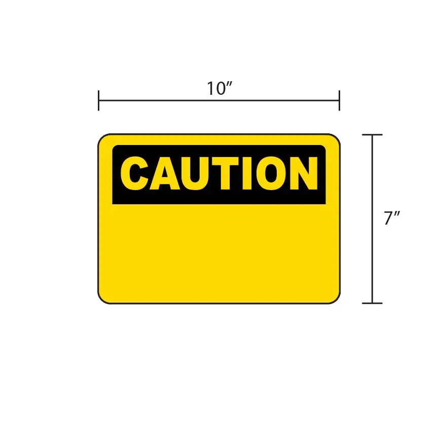 Caution Template 1 Custom "CAUTION" - Safety Sign