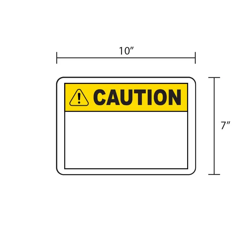 Caution Template 2 Custom "CAUTION" - Safety Sign